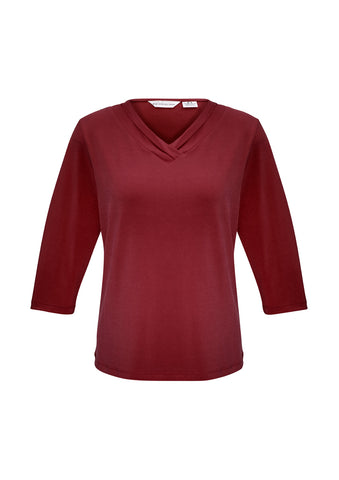 Chandail femme v-neck Rouge