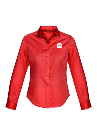 Chemise stretch pour femme Rouge