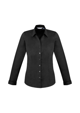 Chemise stretch pour femme Noir